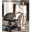 Fashion High View Baby Stroller Ergonomics Seat Bassinet for Newborn Portable Baby Pram One Hand to Recline Basket Pushchair