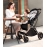 Fashion High View Baby Stroller Ergonomics Seat Bassinet for Newborn Portable Baby Pram One Hand to Recline Basket Pushchair