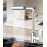 Waterfall kitchen faucet stainless steel 360° rotating waterfall flow spray head hot and cold water sink mixer kitchen faucet