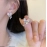 Korean Bowknot Zircon Stud Earrings for Women Trendy Cute Pink Crystal Earrings Personality Y2k Earring Girl Party Jewelry Gifts