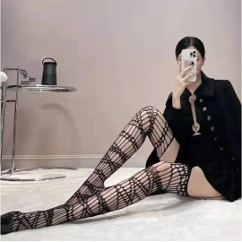 Gothic Bat Long Sexy Fishnet Stockings Women Harajuku Emo Alternative Mesh Bat Tights Lingerie Skin Thigh High Garters Hosiery