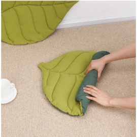 Autumn and winter thickened leaf shape pet floor mat cat pet mat cotton fabric kennel cat mat