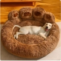 Pet Dog Sofa Beds Warm Large Dog Bed Cute Bear Paw Shape Mat Pets Kennel Washable Plush Basket Puppy Cats Supplies Wholesale
