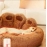 Pet Dog Sofa Beds Warm Large Dog Bed Cute Bear Paw Shape Mat Pets Kennel Washable Plush Basket Puppy Cats Supplies Wholesale